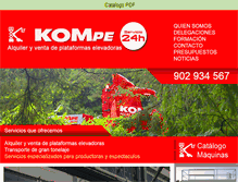 Tablet Screenshot of kompe.es
